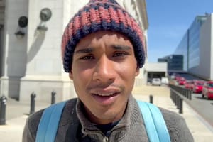 Michael Bolivar es venezolano y cruzó 14 países para llegar a Estados Unidos, aunque sin documentos