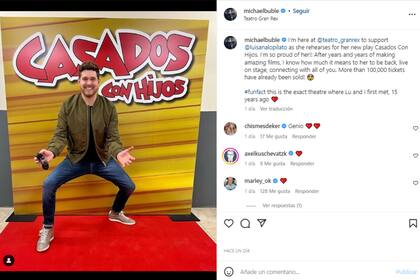 Michael Bublé volvió al lugar en el que conoció a Luisana Lopilato 15 años atrás (Foto: Instagram @michaelbuble)