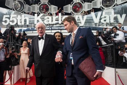 Michael Caine en agosto último, homenajeado por su trayectoria en el Festival Internacional de Cine de Karlovy Vary