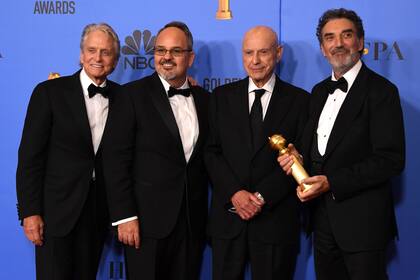 Michael Douglas, Al Higgins, Alan Arkin and Chuck Lorre