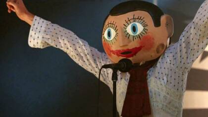 Michael Fassbender como Frank en el film de Lenny Abrahamson