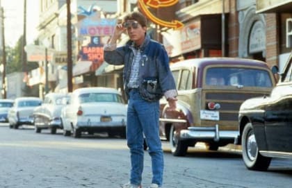 Michael J. Fox, el Marty McFly oficial, en una escena de Volver al futuro (Foto: Universal Studios)