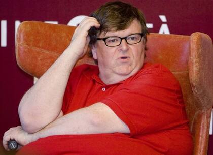 Michael Moore, en la conferencia