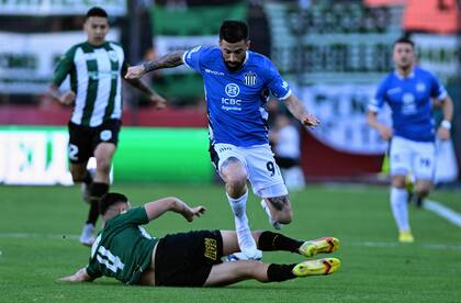 Michael Santos, autor del gol de Talleres en la semifinal contra Banfield.