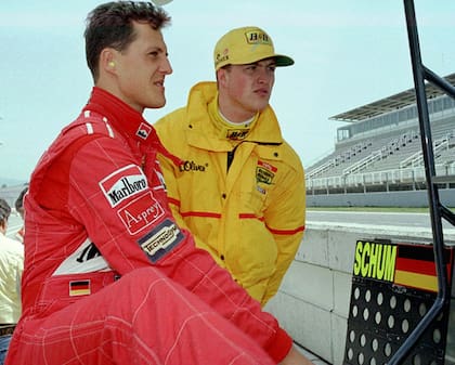 Michael y Ralf Schumacher en los tiempos que compartían la Fórmula 1