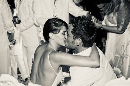 Michel Brown y Margarita Muñoz el día de su boda, un amor en Pálpito y en la vida real. Foto: @michel123brown