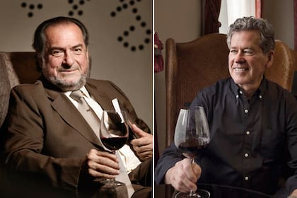 Michel Rolland (Francia) y Paul Hobbs (EE.UU.), dos de los más importantes flying winemakers que impulsaron la imagen del Malbec en el exterior