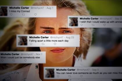 Michelle Carter y Conrad Roy intercambiaron más de 60.000 mensajes de texto, fotos y videos durante el transcurso de su relación. En febrero de 2015, siete meses después de que Roy se suicidara, Michelle fue acusada de homicidio involuntario. El contenido de los teléfonos celulares de ambos jóvenes se presentó como prueba durante el juicio.