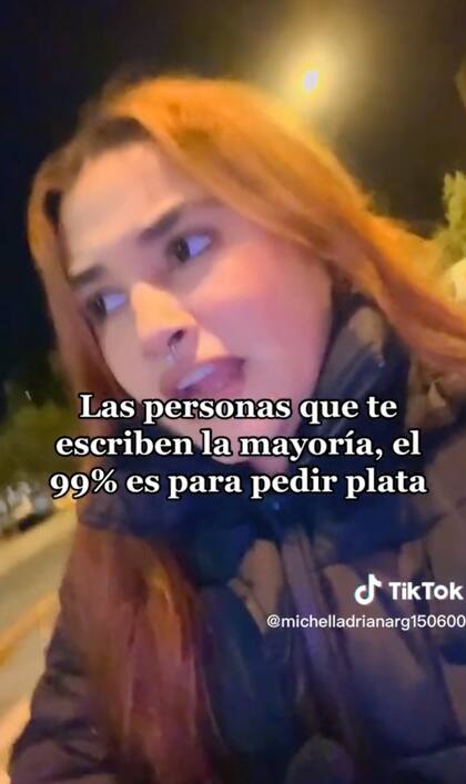 Michelle consideró que es mejor alejarse de las personas que piden dinero cuando se es migrante