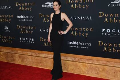 Michelle Dockery en la presentación del film en Nueva York