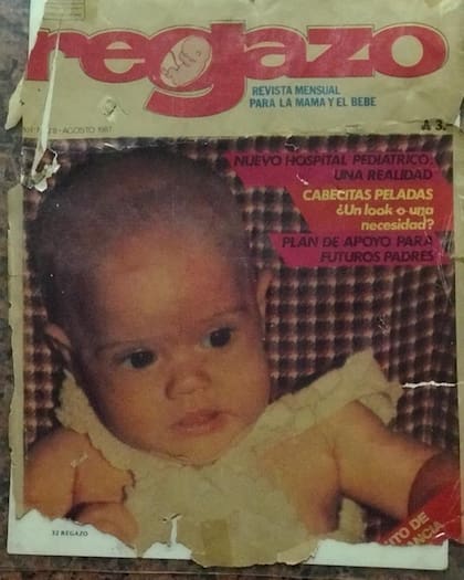Michelle Meeus apareció en la portada de la revista Regazo cuando tenía solo tres meses de vida