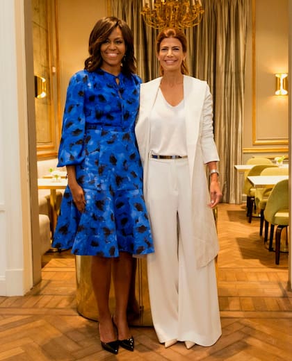 Michelle Obama junto a Juliana Awada