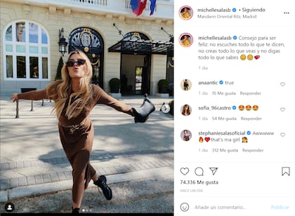 Michelle Salas, la hija de Luis Miguel, publicó un enigmático mensaje desde Madrid que llamó la atención de sus seguidores. ¿Hace referencia a la serie de Netflix?