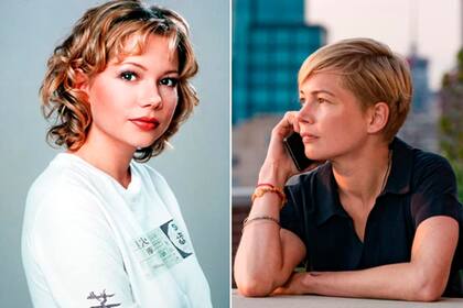 Michelle Williams en Dawson Creek, a los 18, y en la actualidad