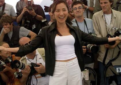 Michelle Yeoh en la presentación de El mañana nunca muere