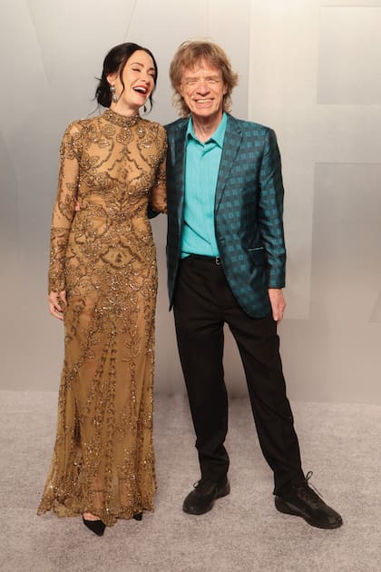 Mick Jagger
con su novia, la bailarina Melanie Hamrick, en el Museo de Arte de Los Ángeles