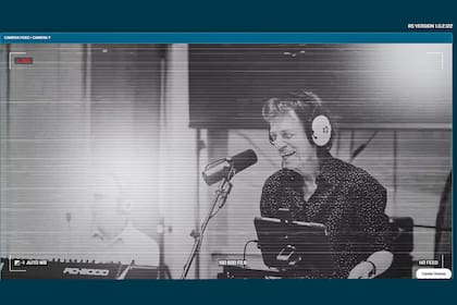 Mick Jagger, de buen humor, durante una jornada de grabación