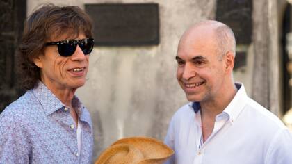 Mick Jagger y Horacio Rodríguez Larreta