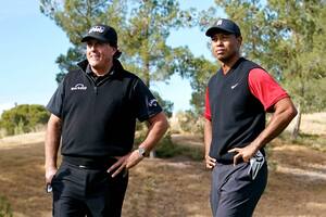 El show del golf: se viene el duelo Tiger-Mickelson, junto a Brady y Manning