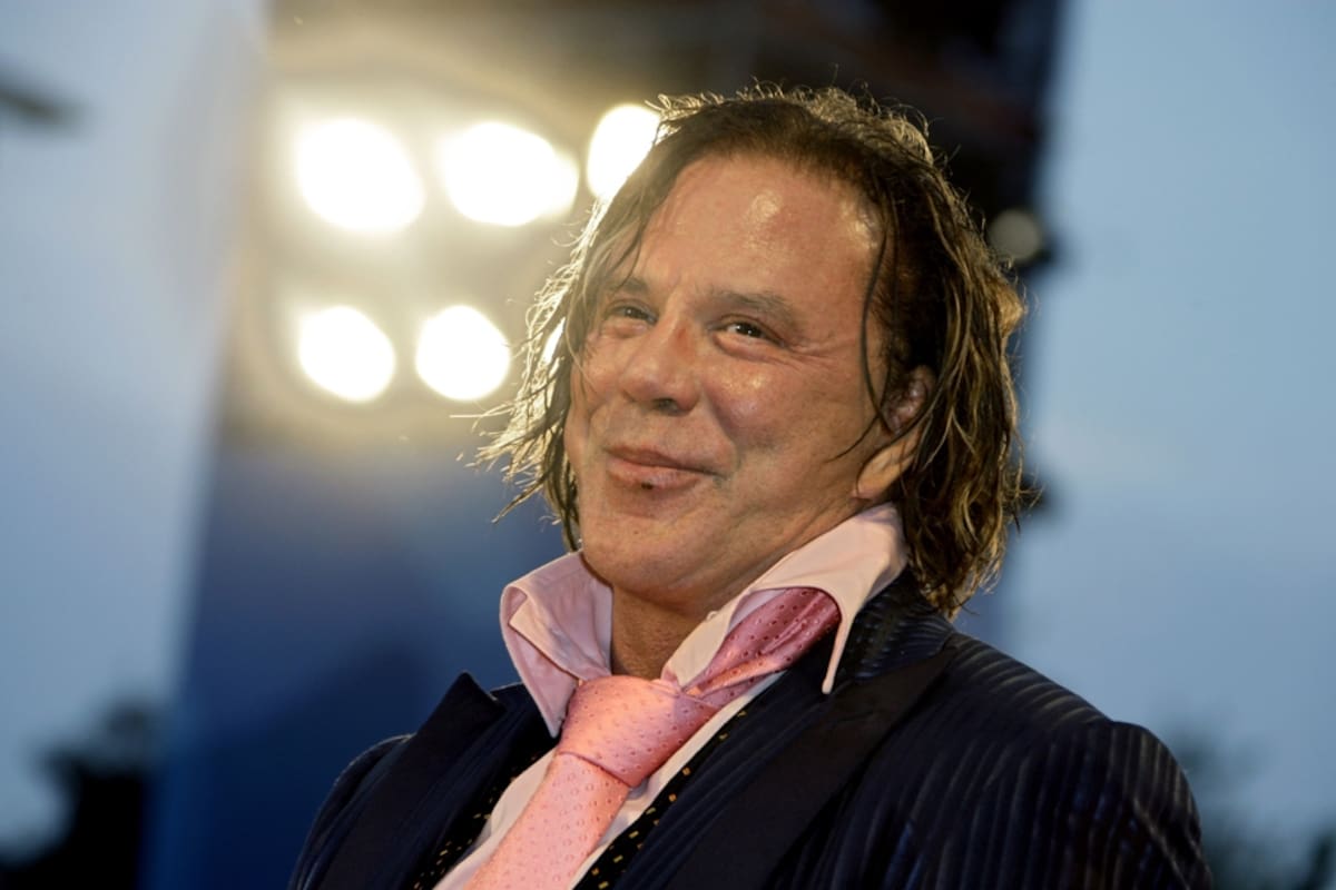 Mickey Rourke reapareció para participar de la nueva edición inglesa de ...