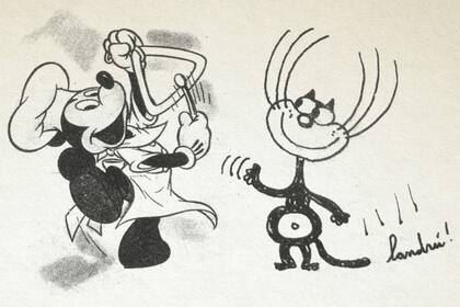Mickey y el gato de Landrú