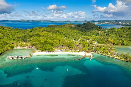 Una playa en Micronesia