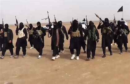 Miembros de EI, en un video de propaganda