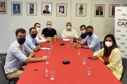 Miembros de la mesa nacional de Juntos por el Cambio