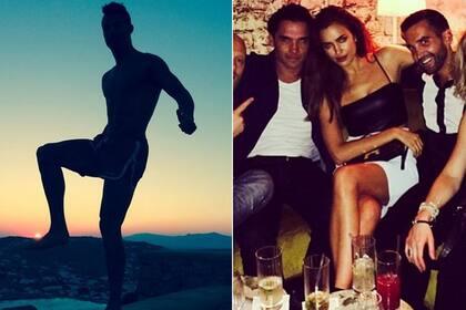 Mientras Cristiano sube fotos desde Grecia; Irina comparte los festejos por el estreno de Hércules en Londres