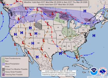 Mientras el centro arde, las montañas Cascade y el norte de las Rocosas enfrentan acumulaciones de varias pulgadas de nieve