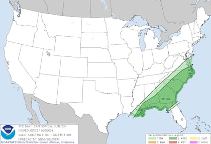 Mientras el noreste enfrenta tormentas, Florida se mantiene cálida, con máximas de 25 °C; se prevé que para el fin de semana bajen las máximas y haya lluvias aisladas