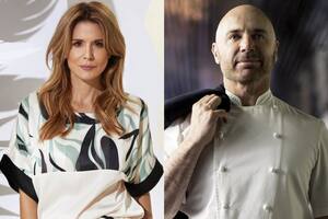 Mientras hacía una devolución, Martitegui escuchó un murmullo por el fondo y retó a Palmiero