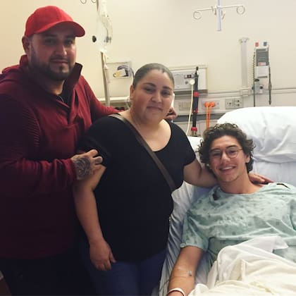 Mientras se recuperaba del trasplante, la familia de Clotilde Ruíz visitó a Belmont