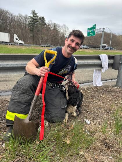 "Mientras trabajaba, advertí que dos ojos desesperados me miraban fijamente", dijo el bombero que la encontró.
