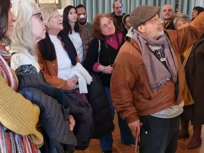 Miguel Alfredo D’Arienzo en una recorrida por el MADA, en Tigre