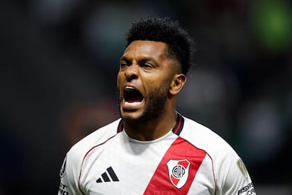 Miguel Borja, uno de los silbados por el hincha de River