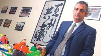 Miguel Calvete, cuando era la cara del supermercadismo chino