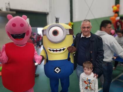 Miguel Calvete, en un acto político por el Día del Niño en La Matanza, en 2017