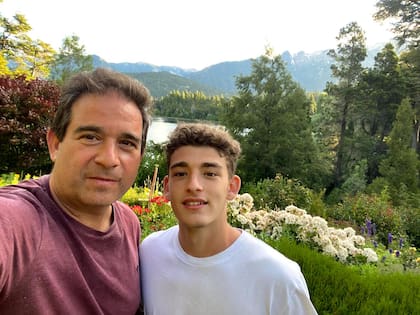 Miguel Ludmer, de Interwin, junto a su hijo Tobías