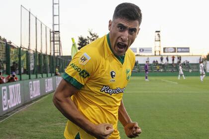 Miguel Merentiel, en sus días en Defensa y Justicia