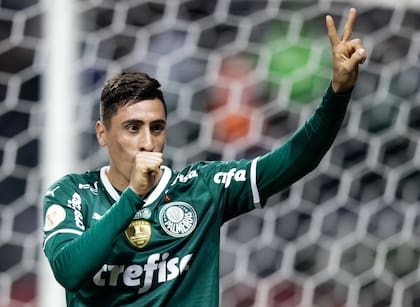 Miguel Merentiel llegó a jugar 11 partidos en Palmeiras y anotó dos goles