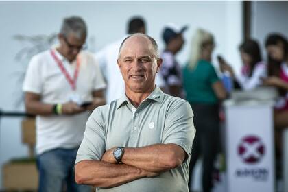 Miguel Nido, en el patio de espectadores del torneo de Buenos Aires 