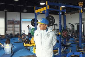 Miguel Russo recorrió cada rincón de un lugar que conoce muy bien: el predio de Boca; el DT comenzó su tercera etapa en el club
