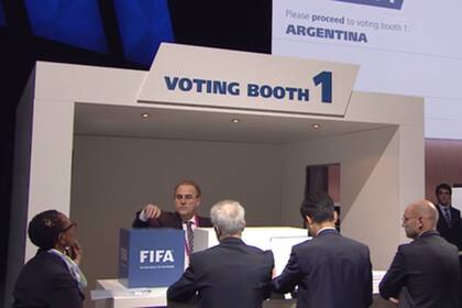 Miguel Silva emitió el voto por Argentina