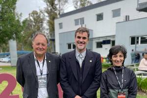 Miguel Taboada, Martín Díaz Zorita y Maria Elena Otegui en el Congreso de Maíz Tardío organizado por Brevant Semillas