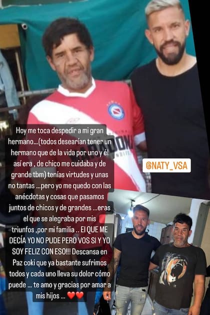 Miguel Torrén, capitán de Argentinos Juniors, despidió a su hermano José Sixto, asesinado el sábado en Rosario, a través de las redes sociales