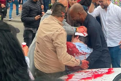 Miguel Uribe Turbay, tras el atentado