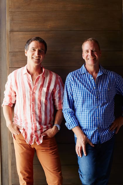 Mike Evans junto a su socio "y hermano argentino" Pablo Giménez