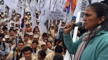 La líder de la Tupac Amaru, Milagro Sala