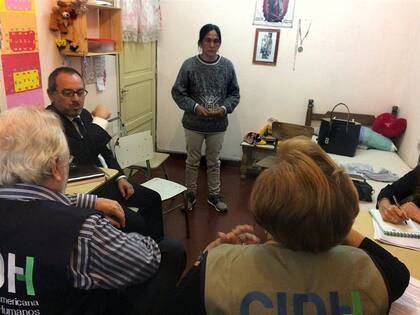 Milagro Sala recibió en su habitación del penal de Alto Comedero a la comitiva de la CIDH